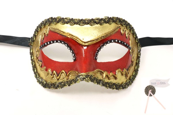 echte venezianische Maske, Goldflamme