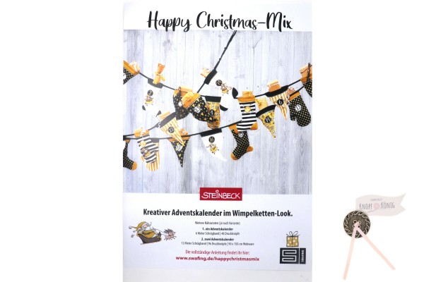 Happy Christmas-Mix, Adventskalender als Wimpel