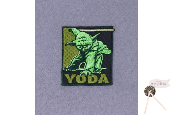 Applikation Star Wars Yoda, zum Aufbügeln, 6,5x5,5cm