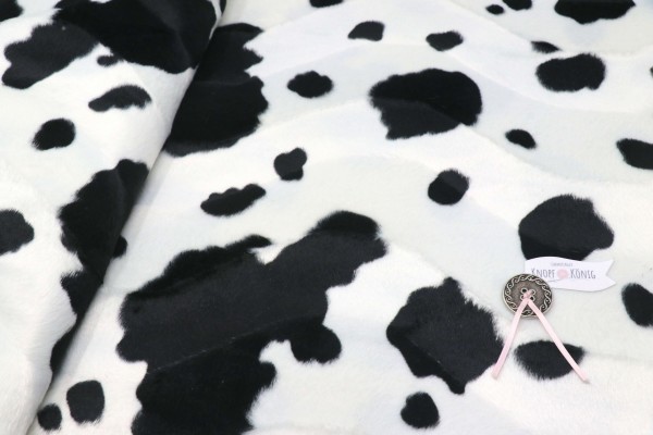 Kunstfell, Kuh schwarz-weiß