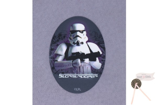 Applikation Star Wars Stormtrooper, zum Aufbügeln,11x8cm