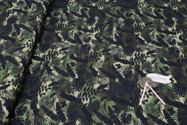 Baumwollstoff Camouflage Urwald