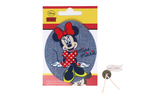Applikation Minnie-Mouse oval, 9cm